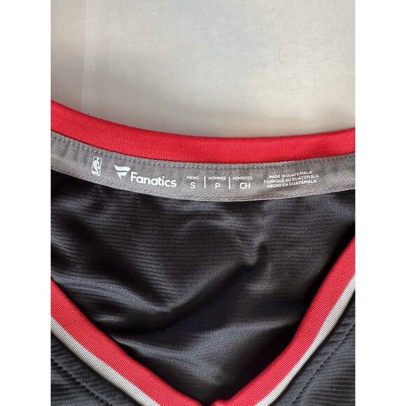 Fanatics Damian Lillard Portland Trail Blazers Sz S Basketball Jersey Black/Red - Picture 3 of 9